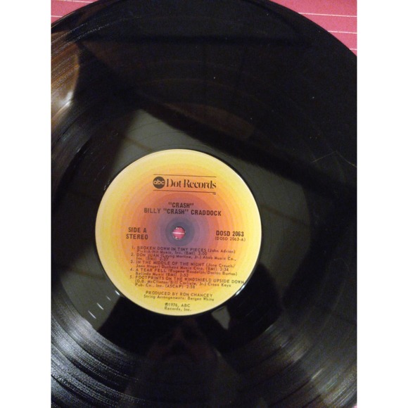 Billy Craddock - Crash-Vinyl LP Records Album Vintage 1976 Like New - Picture 5 of 5